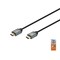 Monoprice 4K Cert. High-Speed Slim HDMI Cable - 4K60, 18Gbps, HDR, CL2 Rated, Gold-Plated, 4ft, Blk. 47917 - alternate 1