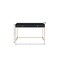 Homeroots 47" Black and Gold Writing Desk With Two Drawers 491490 - alternate 4