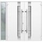 Vdomdoors Steel Double Doors Deux 1713 White Enamel Sidelight Exterior Black Window Stainless Inserts Single DEUX1713DEXD-BEM-RH-W72+14 x H80 - alternate 4