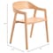 Leisuremod Rivo Collection Elegant Dining Chair in Natural Wood RC20NW - alternate 5