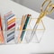 Martha Stewart Kerry Plastic 4 Compartment Pen Holder Office Desktop Organizer with Gold Trim BE-PB7357-G-CLRGLD-MS - alternate 6