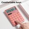 Deli NUSIGN Calculator, Dual Power, 5 Angle, Anti-Slip Base, Pink, 20PK ENS042 - alternate 3