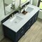 James Martin Vanities Lorelai 72in Double Vanity, Black Onyx w/ 3 CM Ethereal Noctis Silestone Top 424-V72-BKO-FENC - alternate 8