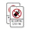 Signmission No Dumping $200 Fine, 12'' X 18'' 2 Signs, Heavy Gauge Aluminum, 2PK A-1218-2PACK-2567 - alternate 1