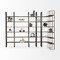 Homeroots Brown Iron and Solid Wood Six Tier Bookcase 392226 - alternate 1