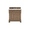 James Martin Vanities Brookfield 36 in. Single Vanity, Pecan w/3 CM Carrara White Marble Top 547-V36-PCN-3CAR - alternate 1