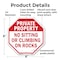 Signmission Private Property No Sitting or Clim, 6 Inch X 6 Inch, Plastic Sign OC-P-6-154 - alternate 5