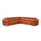Homeroots Camel Italian Leather Modular L Shaped Five Piece Corner Sectional 534858 - alternate 10