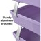 Acrimet Facility 4 Tier Letter Tray Side Load Letter Size A4 Desktop File Organizer Plastic Purple 256.LO - alternate 6