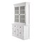 Homeroots 57in White Solid Wood Frame Dining Hutch With Twelve Shelves And Two Drawers 397834 - alternate 6