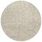 Homeroots 8' Beige And Tan Round Abstract Washable Indoor Outdoor Area Rug 601100 - alternate 6