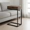 Homeroots 10.25" X 15.75" X 24.5" Brown Finish Drawer And Black Metal Accent Table 333187 - alternate 4