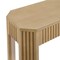 Alaterre Furniture Fluted Solid Wood Console Table 36 in Modern Entryway Table with Storage Shelf AFTBL-029 - alternate 9