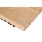 Homeroots 60" Natural and Black Solid Wood And Iron Frame Base Square Dining Table 563917 - alternate 8