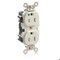 Leviton Straight Blade Receptacle, 5-15R, 15 A, 125V AC, Surface Mount, Self-Grounded M8200-SGT - alternate 1