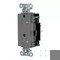 Hubbell Wiring Device-Kellems Straight Blade Receptacle, 5-20R, 20 A, 125V AC, 2 Pole, 3 Wire, Surface Mount, Grounded HBL2162STGYTR - alternate 3