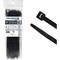 Kable Kontrol Nylon 12 Solar Cable Ties, 12in Long, 50 lbs Tensile Strength, 100PC, Black, 100PK CTN12-12-50-100-BK - alternate 1
