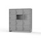 Strong Hold 14 GA 4-Tier Locker - 12 Compartments 66-12D-24-4T-L - alternate 2