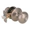Shield Security Flat Ball Entry Door Knob 2-3/8" and 2-3/4" Backset Grade 3 Satin Nickel TFX200B - alternate 4