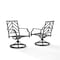 Crosley Otto 2Pc Swivel Outdoor Dining Chair Set CO6290MB-GY - alternate 7