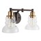 Jonathan Y Manhattan Vintage 18.5" 2-Light Metal/Glass Industrial Rustic LED Vanity, Brass Gold/Oil Rubbed Bronz JYL3545A - alternate 7