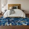 Homeroots 3' X 5' Blue Ivory And Gold Abstract Washable Indoor Outdoor Area Rug 643541 - alternate 4