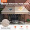 Vevor Patio Awning Retractable 12'x10' Awning Sunshade Shelter with Crank Handle RA350300 - alternate 6
