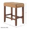 Alaterre Furniture Madison Backless Counter Height Stool True Walnut Finish with Cognac PU AVMA2120 - alternate 13