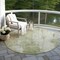 Homeroots 8' Sage And Ivory Round Abstract Washable Indoor Outdoor Area Rug 616192 - alternate 6