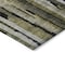 Homeroots 9' X 12' Brown Black And Green Striped Washable Indoor Outdoor Area Rug 603213 - alternate 6