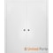 Sartodoors Sliding Double Pocket Door with Frames, Planum 0010 White Silk, Kit Trims Rail Hardware, Solid Wood PLANUM0010DP-WS-84 - alternate 7