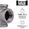 B & K 1/2 in. FIP each X 1/2 in. D FIP 1/2 in. D FIP Black Malleable Iron Tee 312UPT-12 - alternate 5