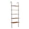 Homeroots 72" Brown Metal and Solid Wood Five Tier Ladder Bookcase 522816 - alternate 4