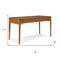 Homeroots 60" Brown Wood Computer Desk 640681 - alternate 3