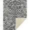 Homeroots 50" X 70" Black And Ivory Zebra Microfiber Plush Throw Blanket 712286 - alternate 1
