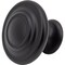 Designperfect 1-5/16 Diameter Round Cabinet Knob, Matte/Flat Black DPA-R38KBLK - alternate 4