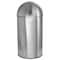 Elama 50L Large 13gal Push Lid Stainless Steel Cylindrical Home and Kitchen Trash Bin Matte Silver EL-LD010-50L - alternate 4