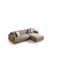 Homeroots Taupe Boucle L Shaped Two Piece Sofa and Chaise Sectional With Toss Pillows 722491 - alternate 6