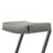 Armen Living Atlantis 30in Backless Bar Stool with Matte Black Iron and Vintage Gray Faux Leather LCAT30BLKVGRY - alternate 4
