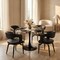 Leisuremod Bristol Round MDF Dining Table - Pedestal Base Kitchen Table, Modern Style BTBL-B40BLMT - alternate 5