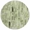 Homeroots 8' Green And Gray Round Striped Washable Indoor Outdoor Area Rug 615520 - alternate 5