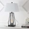 Jonathan Y Waylon 28.5" Classic Industrial Iron Nightlight LED Table Lamp with USB Charging Port, Black JYL8503A - alternate 6