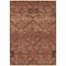 Homeroots 8' X 10' Orange Copper And Brown Floral Washable Indoor Outdoor Area Rug 588909 - alternate 6