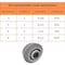 Hyw Products Heavy Duty Caster 4in x 2in Non-Marking Rubber Wheel Stainless Steel - Rigid (Flat) 40-40R-A1-INF(FLAT)(STS) - alternate 3