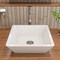 Alfi Brand ALFI brand ABC912 White 17" Square Above Mount Ceramic Sink ABC912 - alternate 8