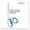 Westcott Non-Stick Titanium Bonded Scissors, 8" Long, 3.25" Cut Length, Crane-Style White/Blue Handle ACM-16578 - alternate 3