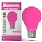 Bulbrite 25-Watt Equivalent Ceramic Pink Color A19 Weatherproof Outdoor E26 Medium Base LED Light Bulb, 10PK 862317 - alternate 8