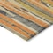 Homeroots 8' Orange And Beige Round Striped Washable Indoor Outdoor Area Rug 609044 - alternate 7