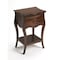 Homeroots 28" Brown One Drawer Solid Wood Nightstand 388904 - alternate 7