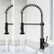 Vigo Edison Single Handle Pull-Down Sprayer Kitchen Faucet in Stainless Steel and Matte Black VG02001STMB - alternate 7